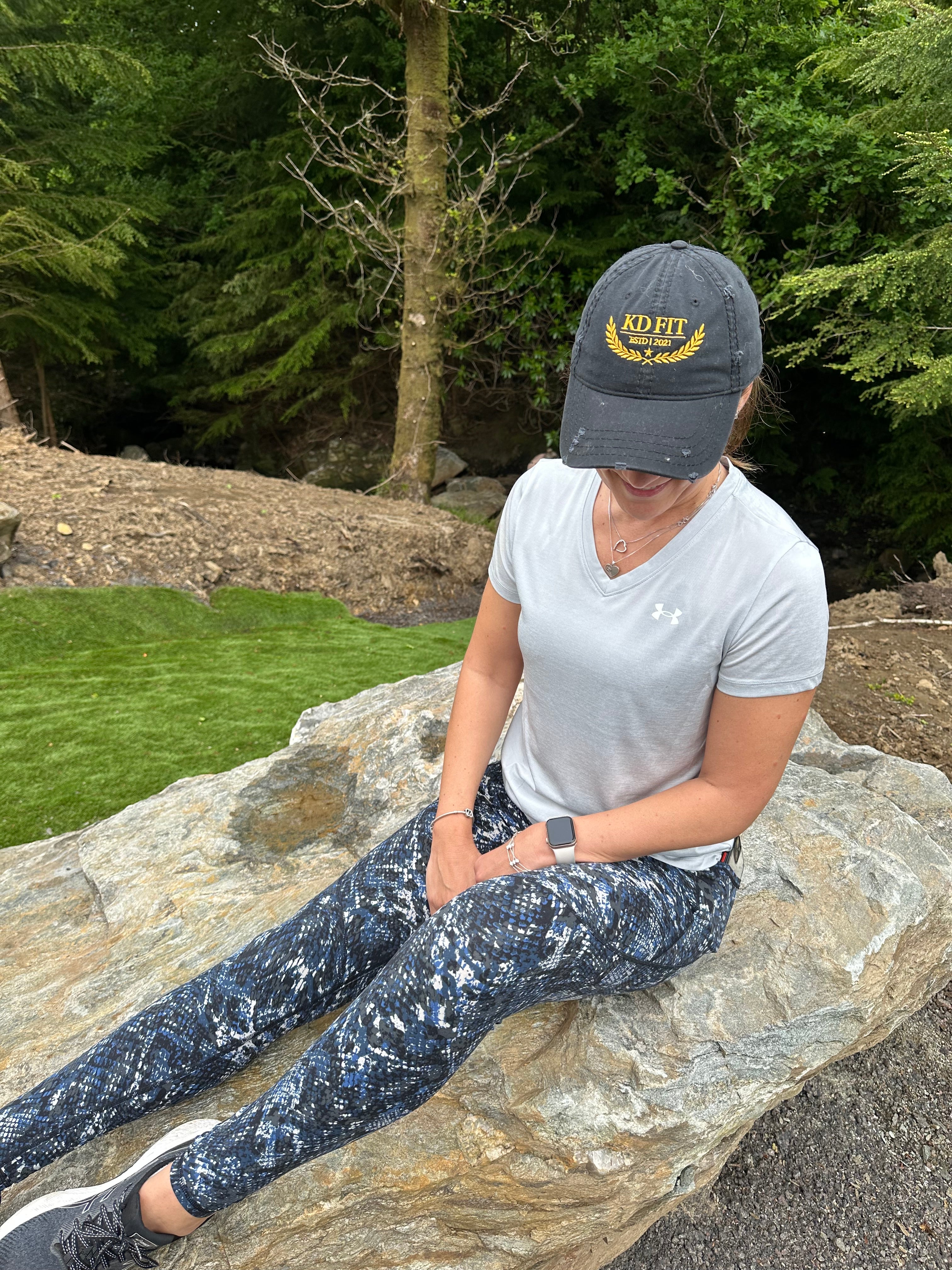 Embroidered 'KD FIT'  – Vintage Athletic Baseball Cap