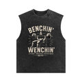 "Benchin & Wenchin" Snow washed tank top